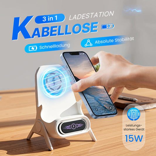 🔥 50% Direktrabatt ⚡ Der magnetische 2-in-1-Kabellose Ladestand – ablegen, sofort laden, aufnehmen, sofort nutzen