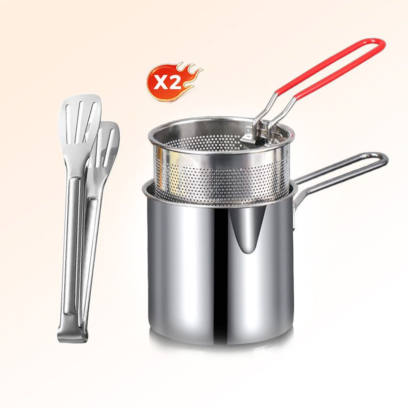🔥Multifunktionale Fritteuse aus Edelstahl 304