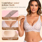 💕Jelly Wireless Damen Komfortable kabellose Push-up-BHs, nahtlose T-Shirt-BHs, BHs mit tiefem V-Ausschnitt für jeden Tag
