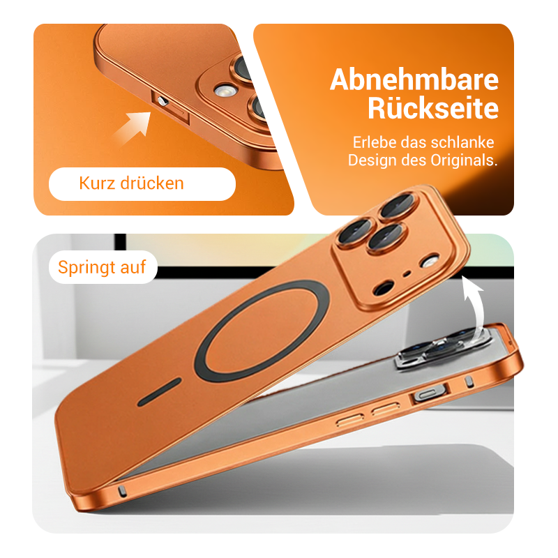 Magnetische Aufladung Aluminium Metall Bumper Matte Case Cover für iPhone