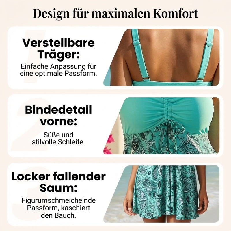 🌟Trägertop & eng anliegende Badeshorts – Teilbarer Badeanzug – perfekt für den Strand!👙🩳
