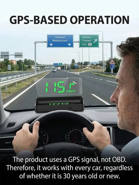 🚗🔥 JETZT 50 % RABATT! Auto‑HUD Head‑Up‑Display, GPS‑Digital‑Tachometer, Ampel‑Countdown & Blitzer‑Warnung, universelles Sicherheitsgerät