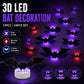 🔥🎁 2+1 GRATIS!!🥳 💞 50K+ VERKAUFT! ⚡🦇Gruselige 3D-Fledermaus LED-Wandleuchte, Halloween-Dekor für Innen und Außen👻