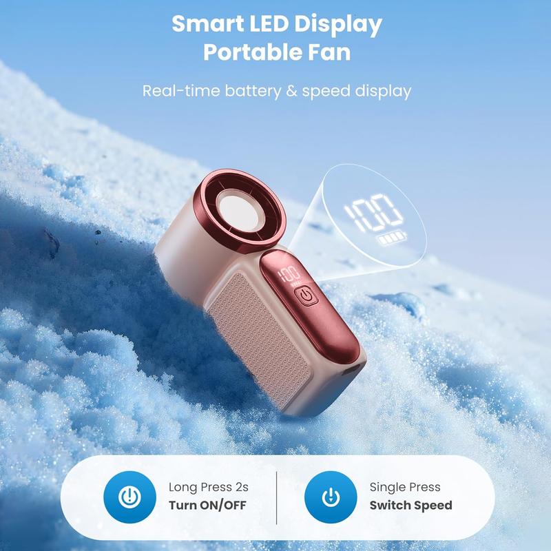 🌀Nur 12.99€ diesen Sommer!!!💨Mini-Handventilator mit LED-Anzeige –👍5-stufiger Turbo-Ventilator im Taschenformat.✨Über USB aufladbar, schnelle Kühlung für Reisen und beim Schminken. Das perfekte Geschenk.  Tragbare Kühlung