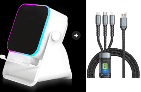 🔥Letzter Tag des zeitlich begrenzten 50%-Rabatts!🔥 5-in-1 Kabelloser Bluetooth-Lautsprecher mit Induktionsfunktion und verstellbarer Handyhalterung
