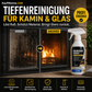 🧹🔥 Kaminreiniger Spray 120ml – Schnell wirkender Tiefenrußentferner für Glas & Gusseisen | Streifenfreie Sicht