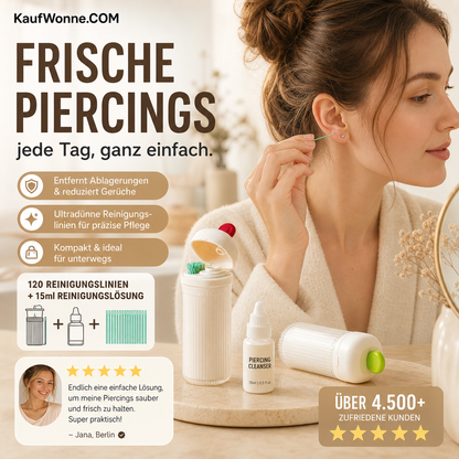 🔥🎁 1+1 GRATIS!!🥳💞 50K+ VERKAUFT! ⚡🧽Ohrlochreinigungsset & Reinigungsflüssigkeit für unterwegs