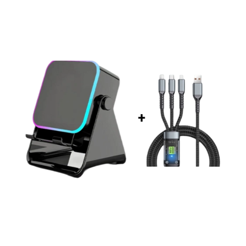 🔥Letzter Tag des zeitlich begrenzten 50%-Rabatts!🔥 5-in-1 Kabelloser Bluetooth-Lautsprecher mit Induktionsfunktion und verstellbarer Handyhalterung