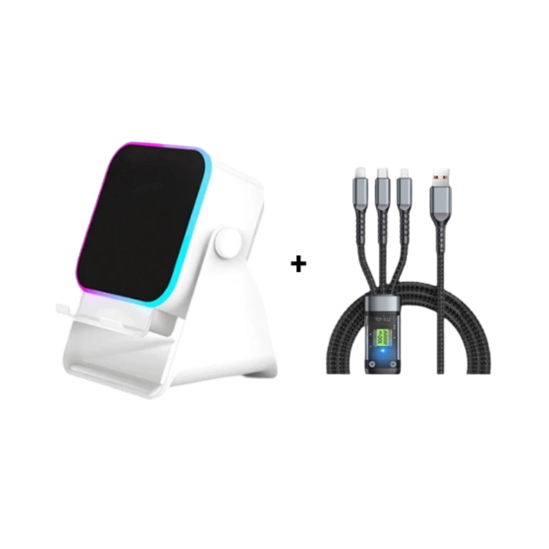 🔥Letzter Tag des zeitlich begrenzten 50%-Rabatts!🔥 5-in-1 Kabelloser Bluetooth-Lautsprecher mit Induktionsfunktion und verstellbarer Handyhalterung