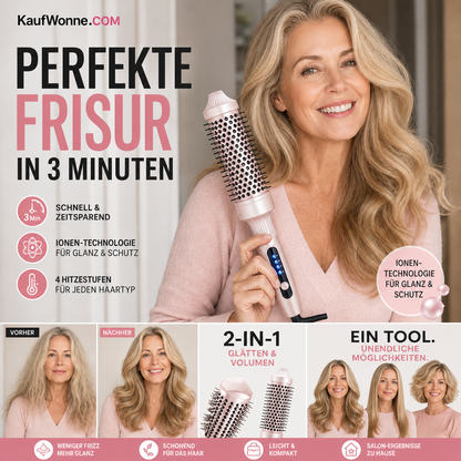 🔥 50 % Rabatt💇‍♀️ 2-in-1 Haar Volumen Kamm ✨ Voluminöses Haar in Minuten
