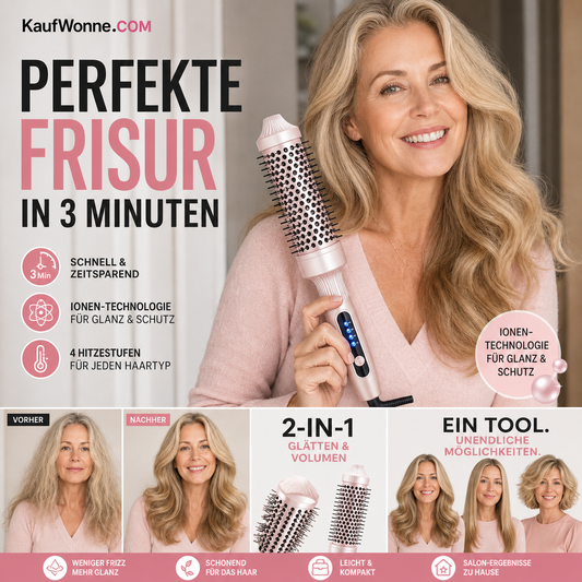 🔥 50 % Rabatt💇‍♀️ 2-in-1 Haar Volumen Kamm ✨ Voluminöses Haar in Minuten