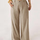 🔥🔥 2026 NEU 🥳☀️ Lässige Damen Loungehose aus Baumwoll-Leinen-Mix 👖 Fließend, gerades Bein & hoher Bund – perfekt für Sommer & Alltag 🌸
