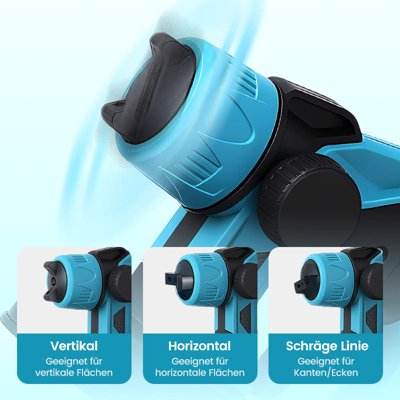 📢📢50 % Rabatt!! ⏰🔥Kabellose elektrische Spritzpistole ⚡ 800 ml/Minute für ununterbrochenes Sprühen 💪 Wiederaufladbar, kabellos, Sprühen in jedem Winkel ohne Auslaufen. Ideal für Möbel, Zäune und Wände 🏠