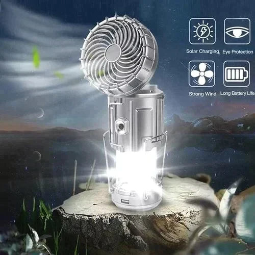 📢📢50 % Rabatt!! ⏰ Tragbare LED-Camping-Laterne mit Ventilator