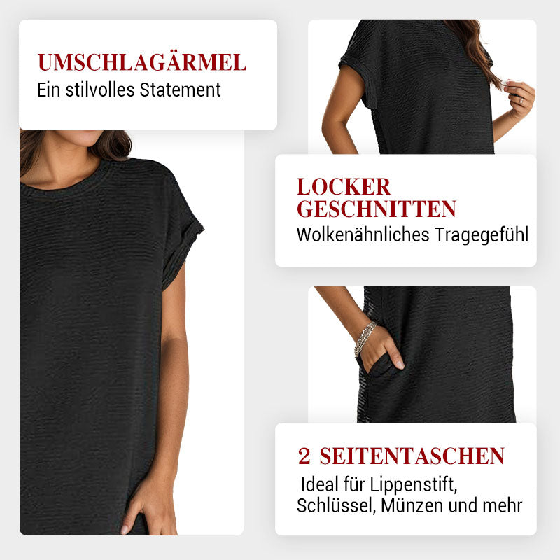 🔥Neu 2026 🔥 💞Lässiges Damenkleid mit Taschen