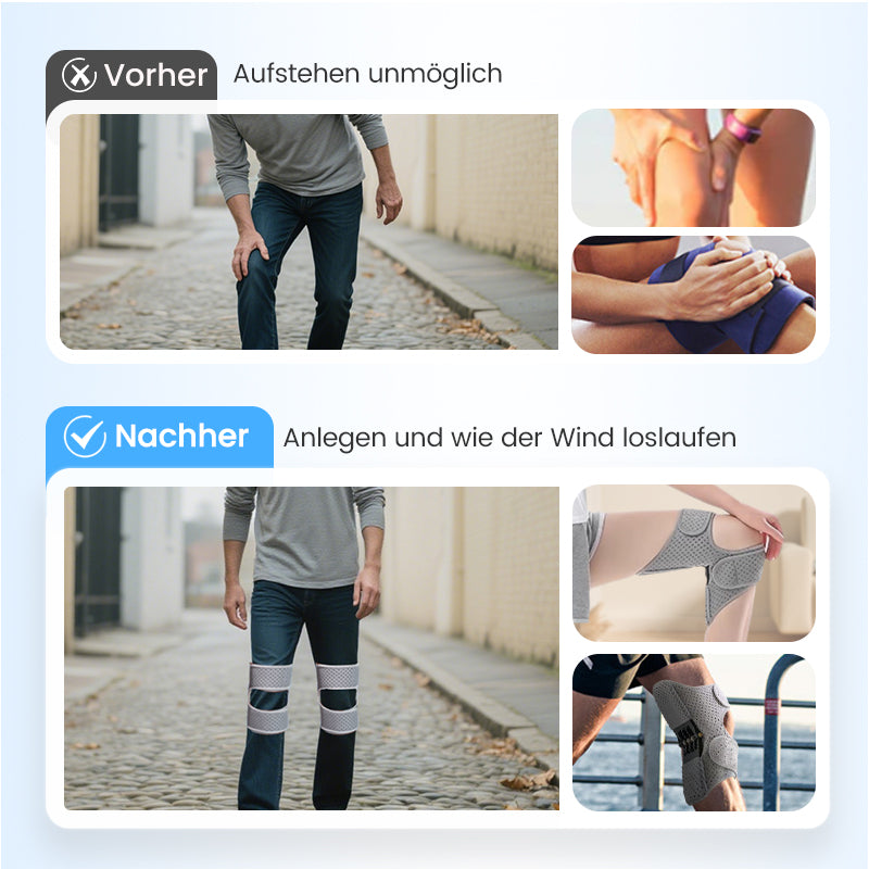 🔥Zeitlich begrenzter Sonderpreis: Jetzt 50 %!🦵🌞Verstellbarer Booster-Knieschutz