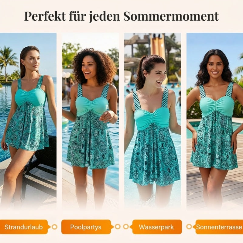 🌟Trägertop & eng anliegende Badeshorts – Teilbarer Badeanzug – perfekt für den Strand!👙🩳