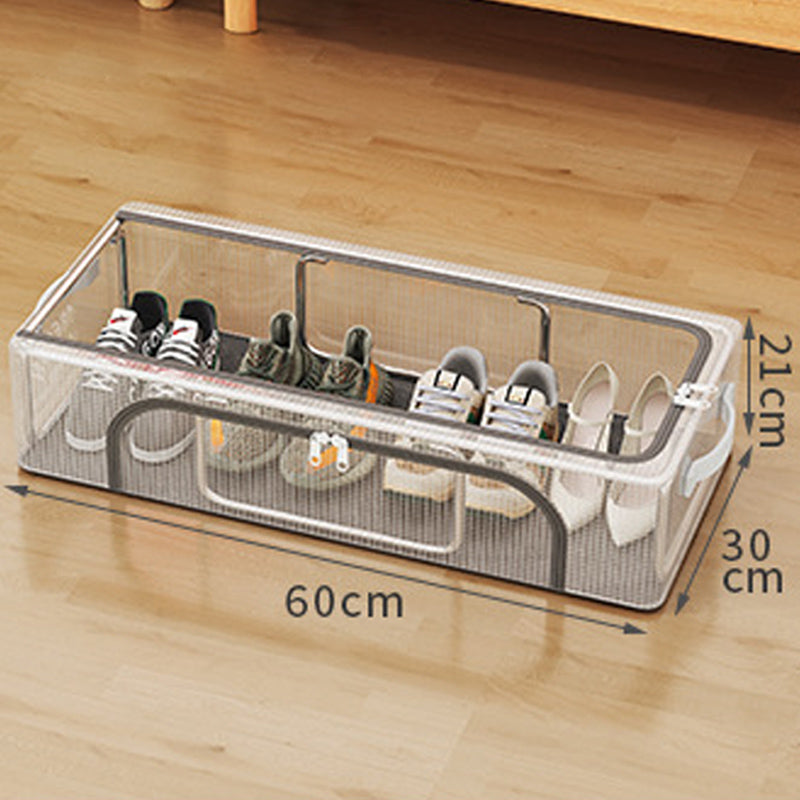 📦✨PVC‑Schuhaufbewahrungsbox, wasserdicht & faltbar‑platzsparender Organizer für Schränke