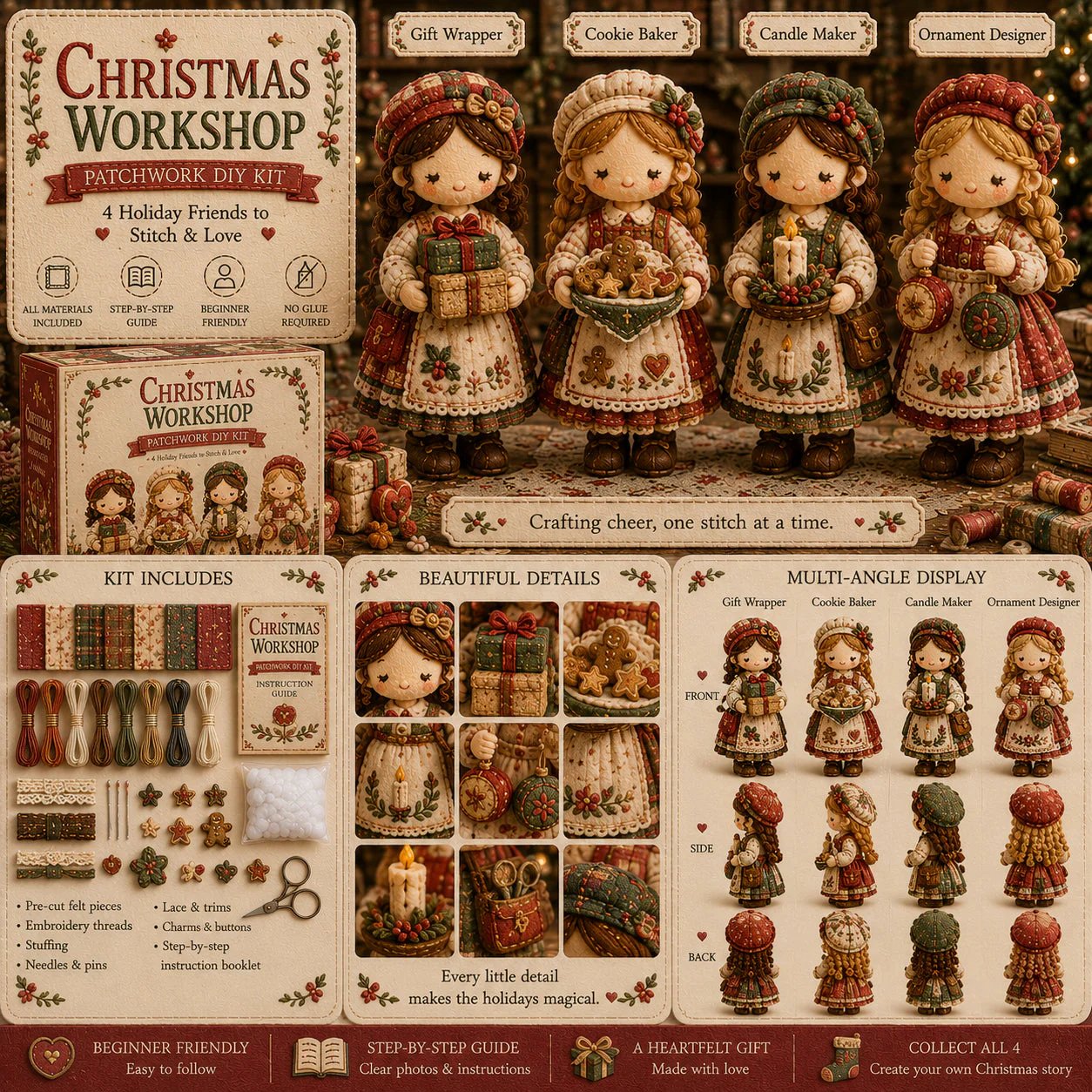 🎁Hot Sales-49% OFF🧵 Tiny Worlds Collection – Patchwork DIY Kit Series