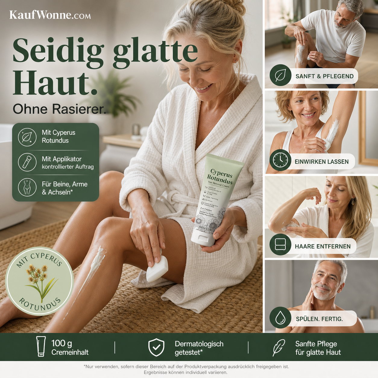 🔥🎁 1+1 GRATIS!!🥳💞 50K+ VERKAUFT! ⚡💧Enthaarungscreme für seidig glatte Ergebnisse