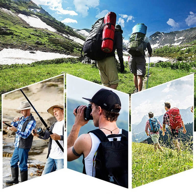 📸🎣Herren Outdoor Multifunktionsweste mit 10+ Taschen – Leichte Eisseide Anglerweste & Fotografenweste  | V-Ausschnitt, atmungsaktiv & schnelltrocknend