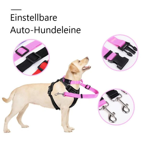 📢📢50 % Rabatt!! ⏰🎁 2+1 GRATIS!! 🥳🐶 Heißer Verkauf – Einziehbarer Hunde-Autosicherheitsgurt 🚗