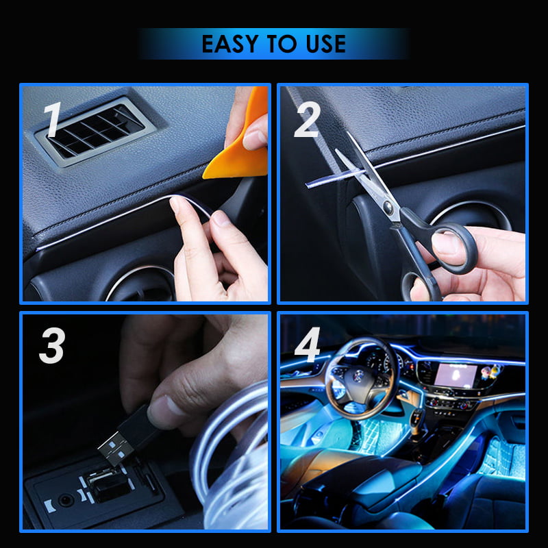 🚗💡Auto-Innenraum-LED-Streifen-Atmosphärenlichter Pro