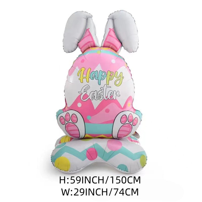 🎁Oster-Frühbucherangebot🐰3D-Stehhasenballon Extra Large – selbsttragend und festlich