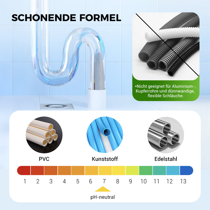 📢📢50 % Rabatt!! ⏰🚿 Hochwirksame Rohrreinigung ⚡✨ Sofort verstopfungsfrei, passend für alle Haushaltsrohre!