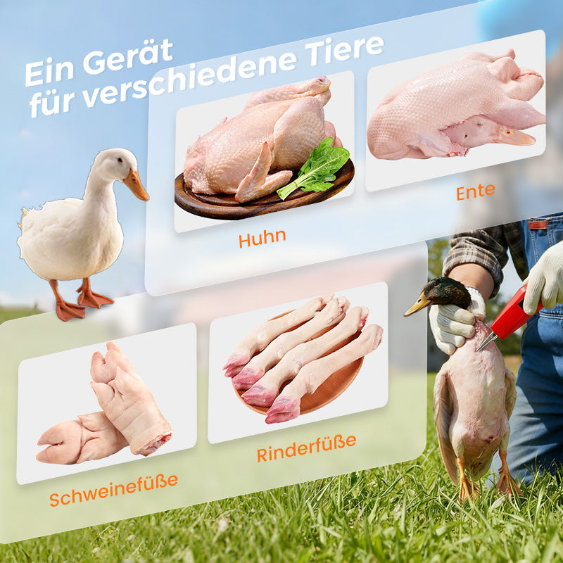 🦆🔥2025 SCHNÄPPCHEN 🔥🐓Elektrische Geflügelrupfmaschine – Einfaches Rupfen, spart Zeit und Mühe!