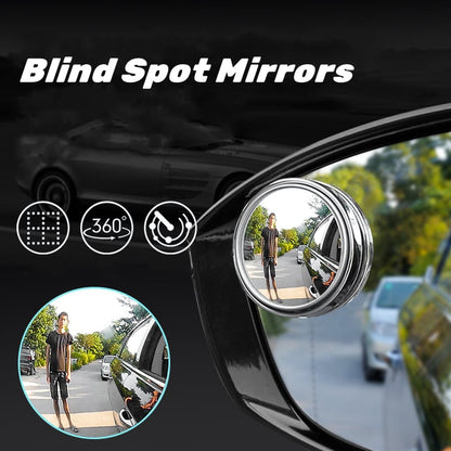 🚗💥 50% Rabatt! 🚗 2-Zoll-HD-Blindfleckspiegel – echte Glaslinse, 360°-Einstellung. Wasserdichtes ABS-Gehäuse. Einfache Klebemontage. Für Autos, SUVs, Transporter & LKW 🛡️