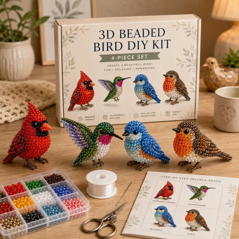 📢📢50 % Rabatt!!🥳🧵✨Kleines 3D-Perlen-Tier-Bastelset