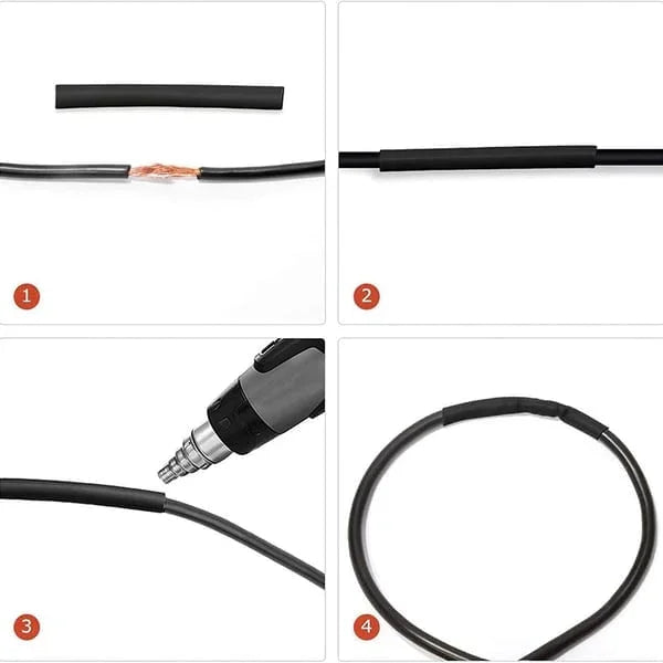 📢📢50 % Rabatt!!+1+1 GRATIS!!⏰🔧 Farbsortiertes Schrumpfschlauch-Set im Koffer | 328/750Teilen🛠️📦