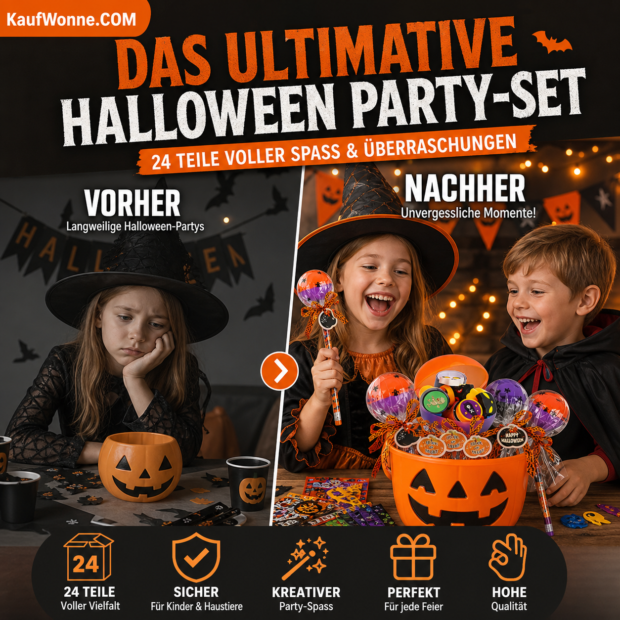🎃 Halloween-Party-Spielzeug- und Schreibwaren-Sortiment