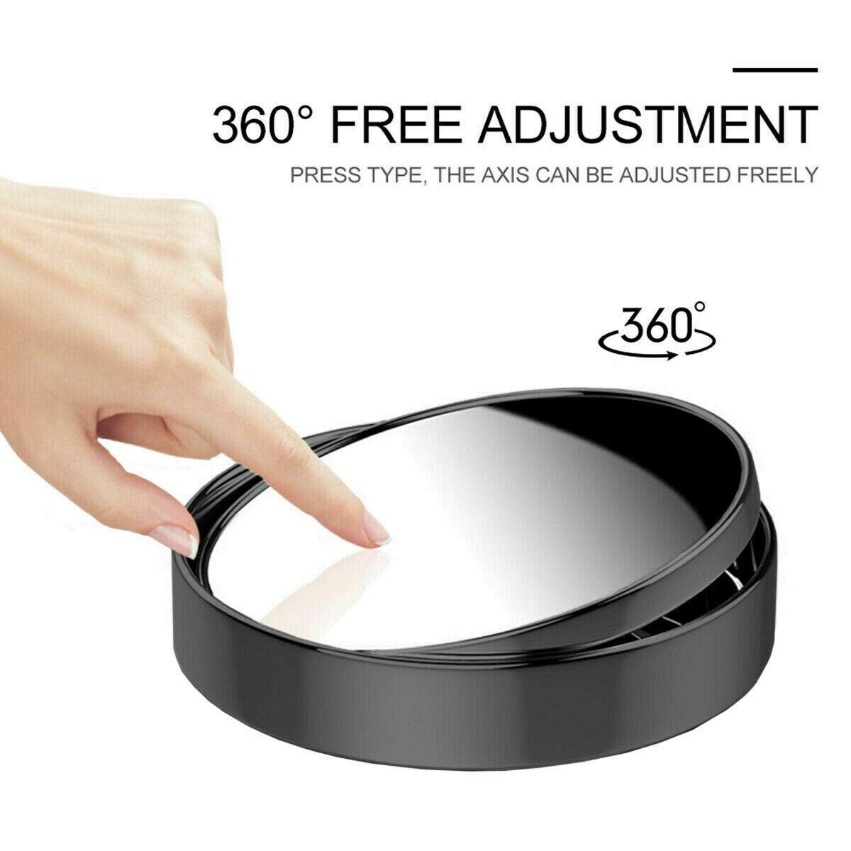 🚗💥 50% Rabatt! 🚗 2-Zoll-HD-Blindfleckspiegel – echte Glaslinse, 360°-Einstellung. Wasserdichtes ABS-Gehäuse. Einfache Klebemontage. Für Autos, SUVs, Transporter & LKW 🛡️