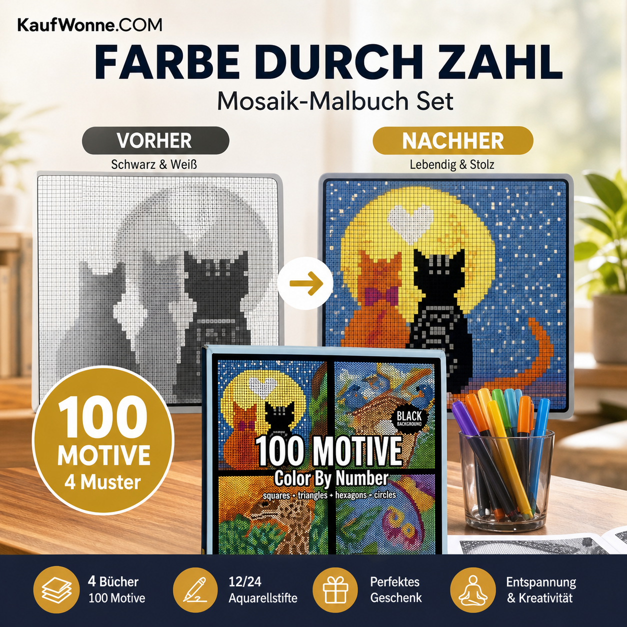 🔥Solange der Vorrat reicht 50 % Rabatt!🎉Farbe durch Zahl Buch