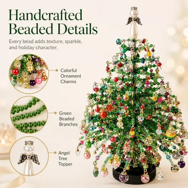 🎄✨ DIY Perlen-Weihnachtsbaum-Set – 🎅 Gestalten Sie Ihre eigene funkelnde Weihnachtsdekoration
