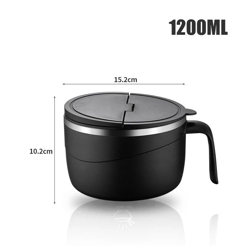🔥Letzte 4 Stunden Angebot: 50 % sparen⏰🍜304 Edelstahl isolierte Ramen-Schüssel