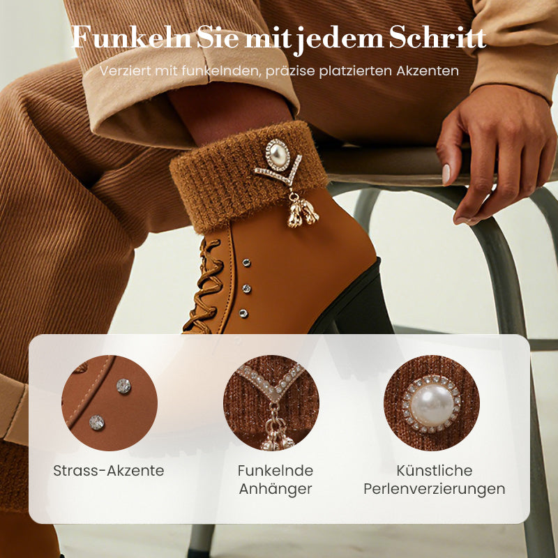 ❄️ ZUM HALBEN PREIS durch den Winter! 👢 Die warm gefütterte Allround-Stiefelette mit robustem Blockabsatz. Stylisch, vielseitig & immer warm – zu Jeans, Kleid oder Rock.