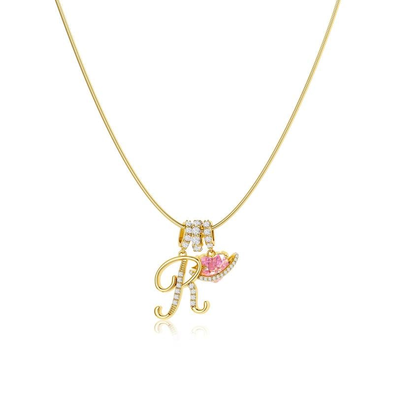 💖 LETZTER TAG – 50 % RABATT ✨ 3-lagige Anhänger-Halsketten mit Initialen A-Z 🎀 | Personalisiert & elegant