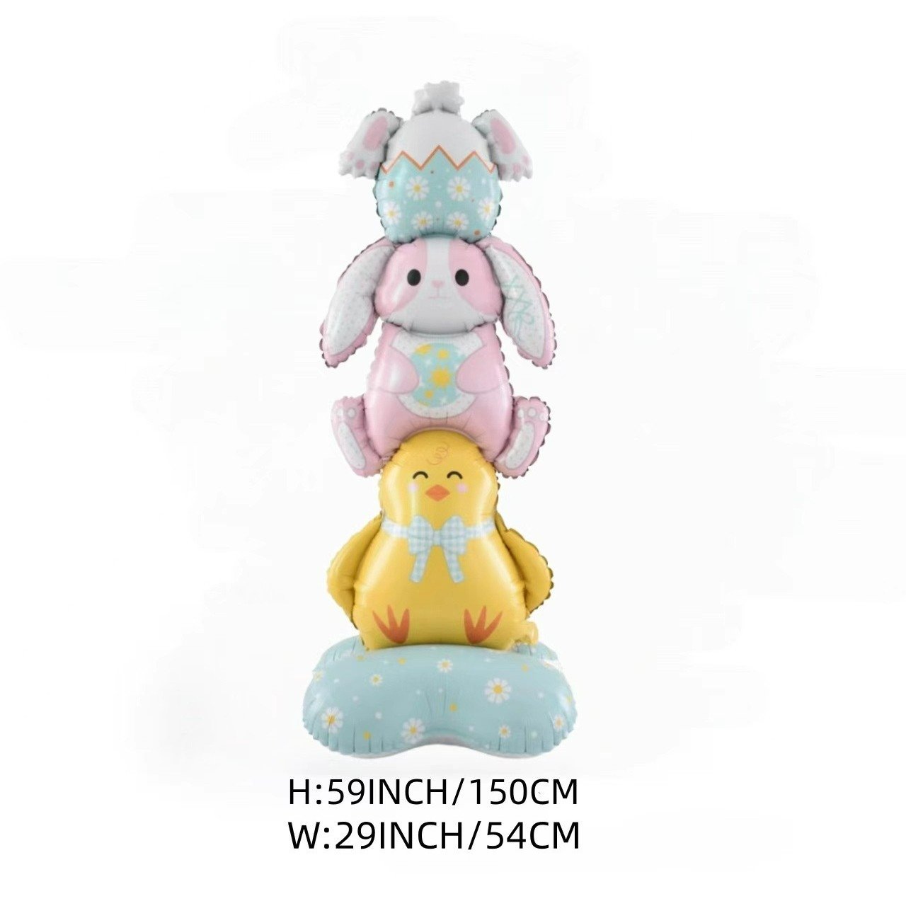 🎁Oster-Frühbucherangebot🐰3D-Stehhasenballon Extra Large – selbsttragend und festlich