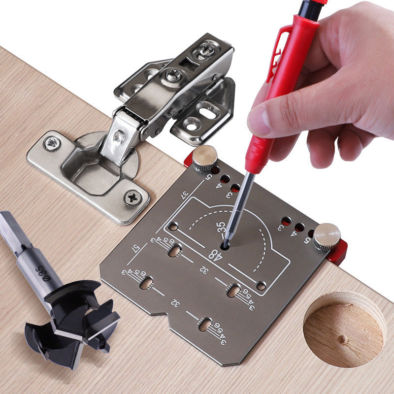 📢📢50 % Rabatt!! ⏰ 🛠️Vollständiges Scharnier-Bohrset mit Locher & 2 Lokalisatoren | Schnell, kratzfrei & präzise – Die Profi-Lösung für Heimwerker!