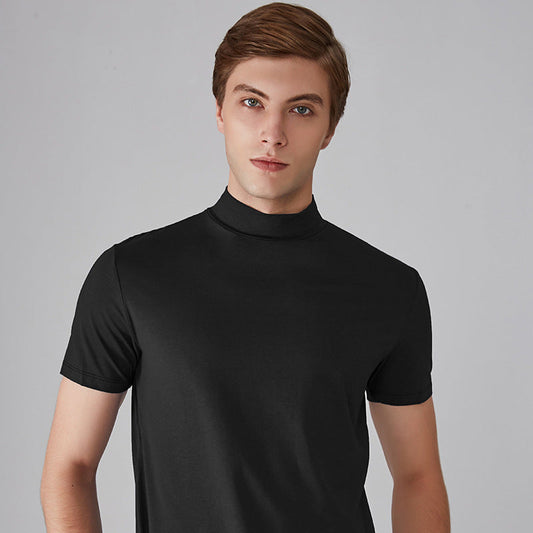 🔈🔈2026 Heißer Verkauf – 50 % Rabatt🎁Hochgeschlossenes, schmal geschnittenes T-Shirt für Herren