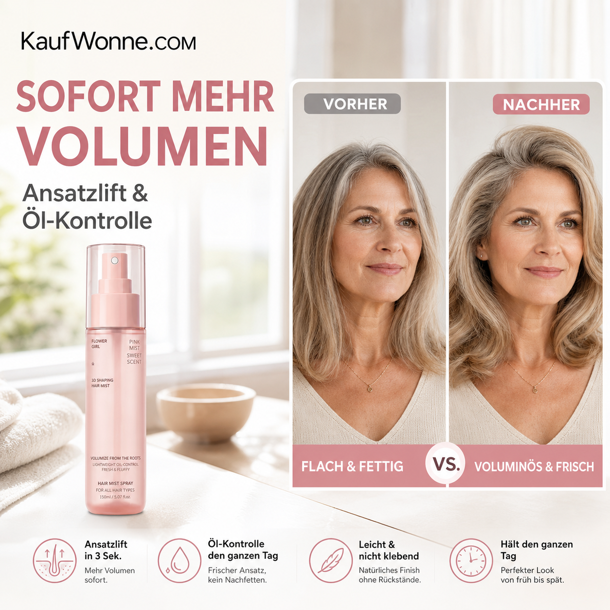 🥳2026 HEISSER VERKAUF🥳💞Über 50.000 verkauft!⏳✨Volumenspray für Haaransatz