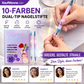 🥳2026 HEISSER VERKAUF🥳💞Über 50.000 verkauft!⏳✨10-Farben-Nagelmarker-Set mit zwei Spitzen