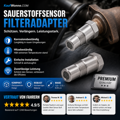 🔥🚗 Präzisions-Filteradapter für O₂-Sensoren ⚙️✨ Garantiert optimale Leistung & minimale Emissionen – maximale Langlebigkeit, einfacher Einbau