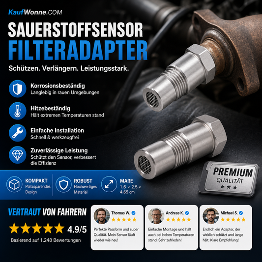 🔥🚗 Präzisions-Filteradapter für O₂-Sensoren ⚙️✨ Garantiert optimale Leistung & minimale Emissionen – maximale Langlebigkeit, einfacher Einbau