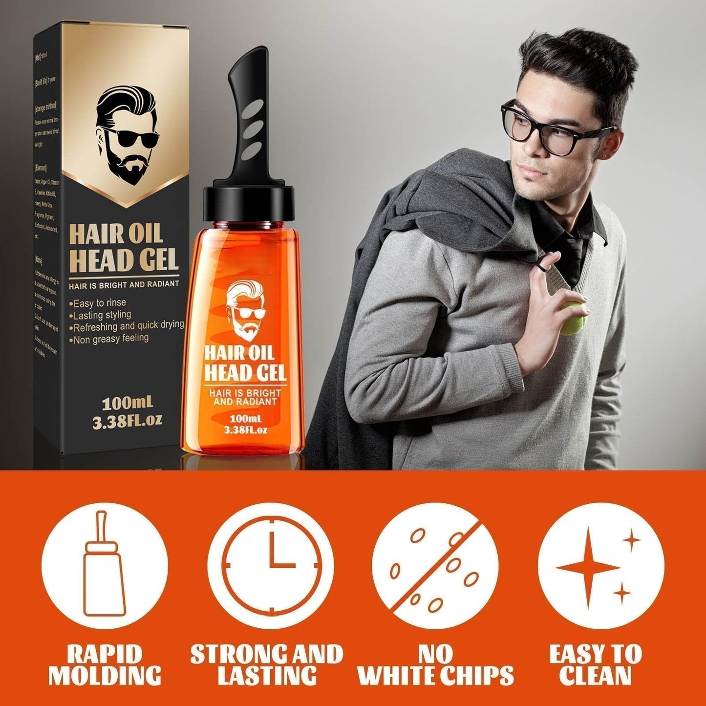 🔥  50% GESPART | Schluss mit ungenauem Stylinggel!💈 ✂️ Der Präzisions-Einzelkamm für scharfe Konturen & perfekte Formgebung.