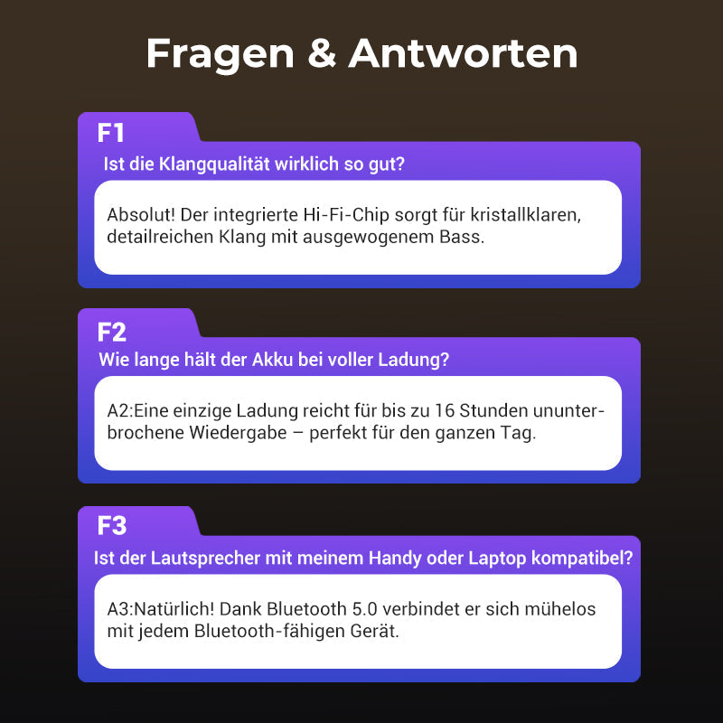 🔥 UNGLAUBLICH GÜNSTIG: Nur 6,99 € pro Stück im Paket!Je mehr Sie kaufen, desto mehr Sie sparen｜Kompakter HiFi Bluetooth Lautsprecher 🎵🔊