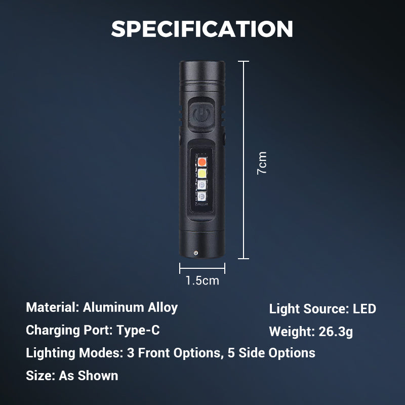 📢📢50 % Rabatt!! ⏰💎Mini-Taschenlampe aus Alu-Legierung – vielseitig, langlebig, perfekt für Alltag & Outdoor | Viel mehr als nur Licht – das ultimative Mini-Gadget ✨